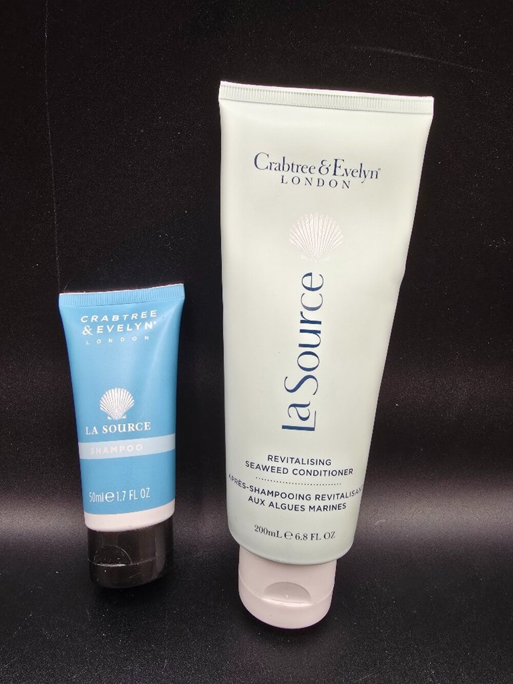 Crabtree & Evelyn La Source Seaweed Conditioner & Shampoo Travel Set NEW